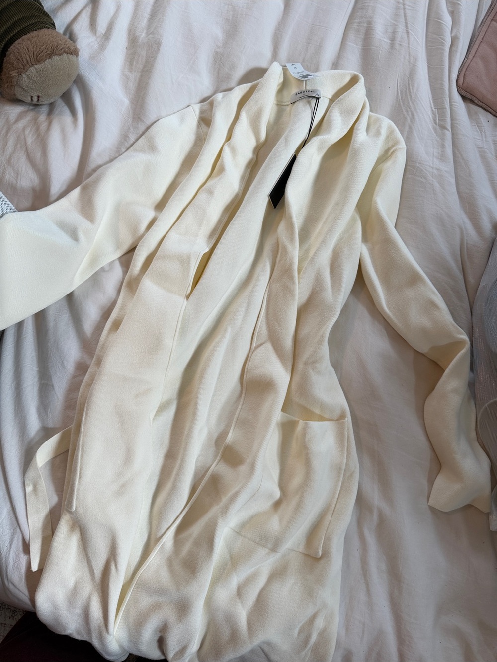 Aritzia Cream Teddy Jacket